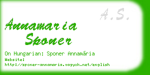 annamaria sponer business card